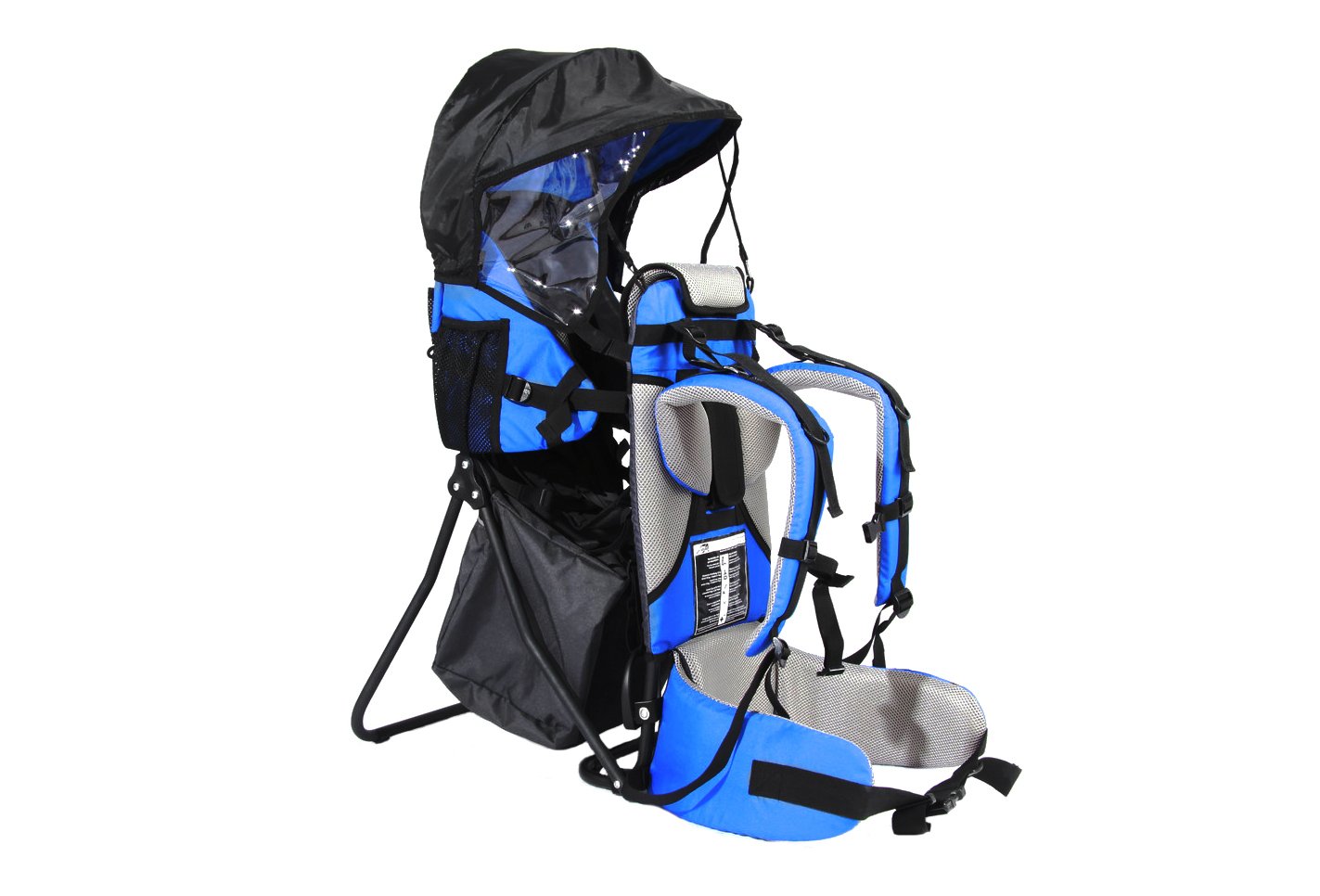 FASports Sports Lil'Boss Outdoor Kinderrückentrage mit Sonnenschutz, Blau/Grau/Schwarz, 50 x 38 x 90 cm Kindertrage Lil Boss Kids Carrier