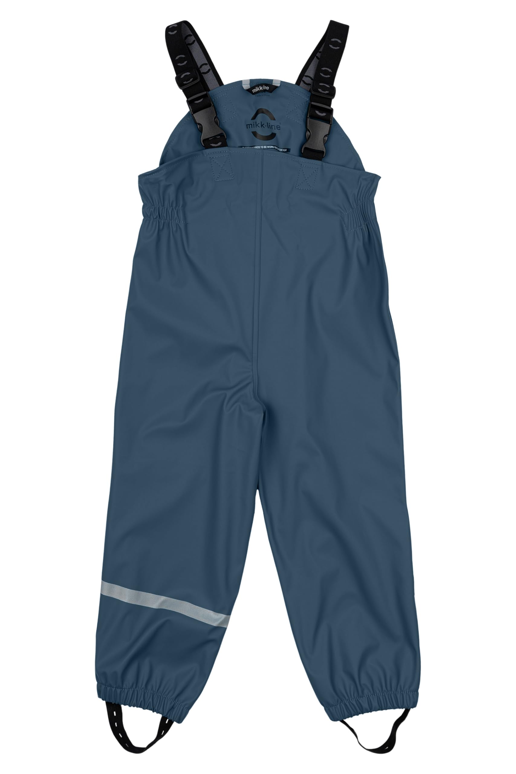 Mikk-line Unisex PU Recycelter Zweiteiliger Regenanzug mit Trägern Orion Blue 110