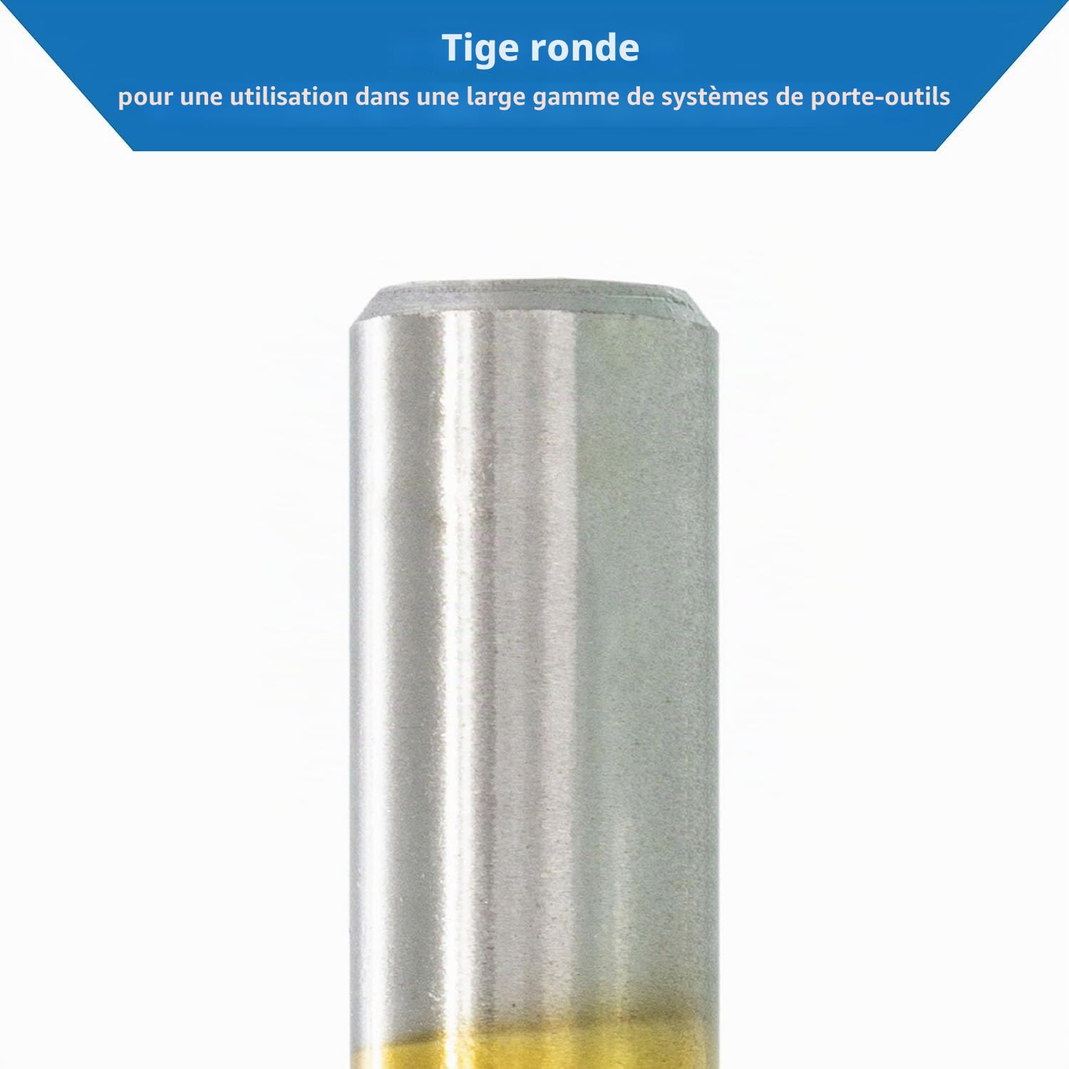 TJR® Lot de 19 forets hélicoïdaux HSS TiN avec étapes de 1 à 10 mm et 0,5 mm - Forets métalliques à centrage automatique DIN 338 Type N 118° - Pour acier inoxydable, acier, aluminium avec