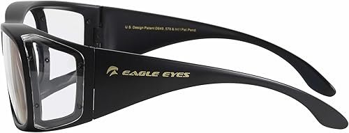 Miniatura 3 de Eagle Eyes FitOn DigiTec - Gafas de computadora con bloqueo de luz azul, se pueden usar sobre anteojos recetados, anteojos de lectura, gafas RX,