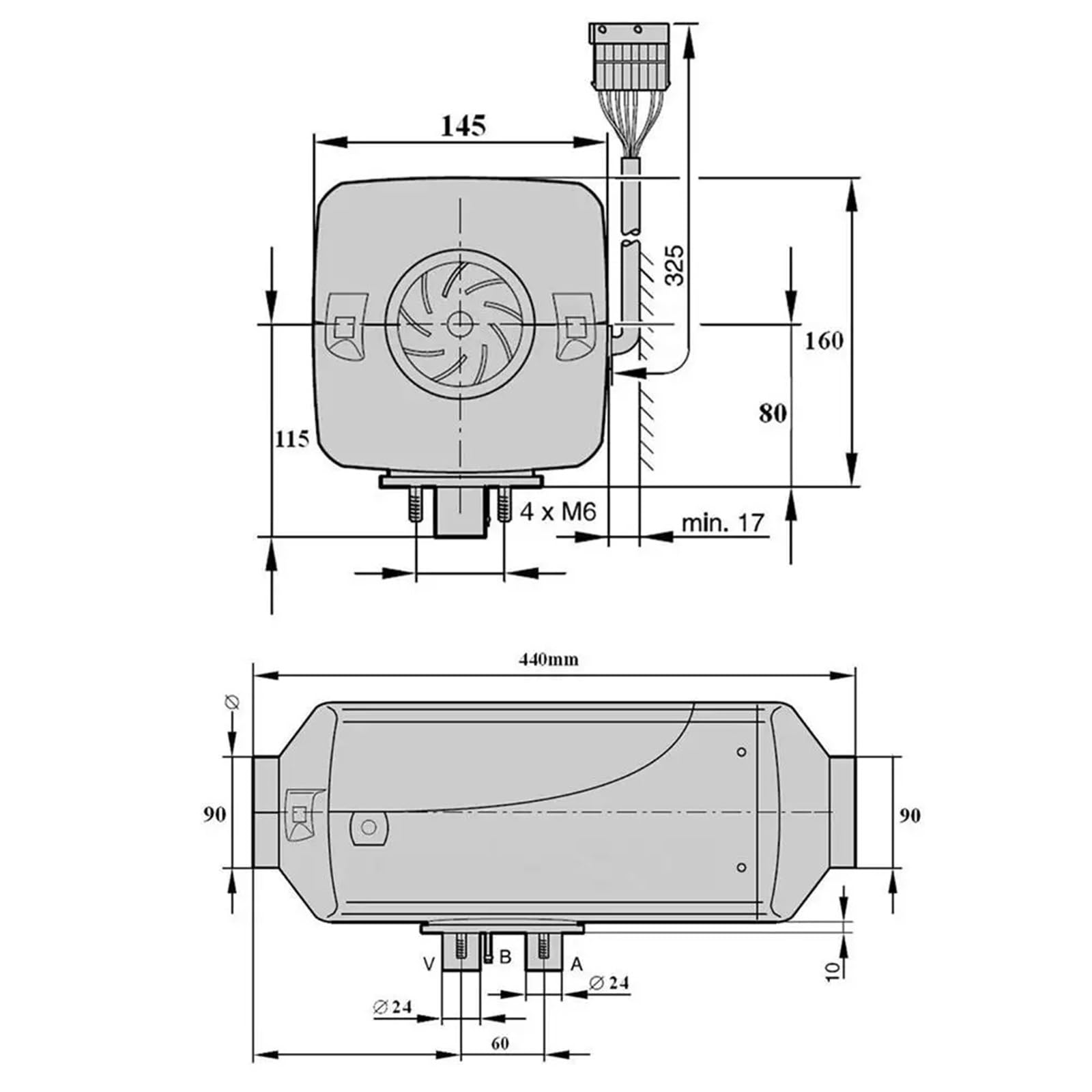 Ogrzewacz postojowy Diesel 8 kW 12 V 24 V z pilotem, monitorem LCD, automatycznym zapłonem, miedzianym grzejnikiem do kamperów, ciężarówek i łodzi(12V Carbon fiber)