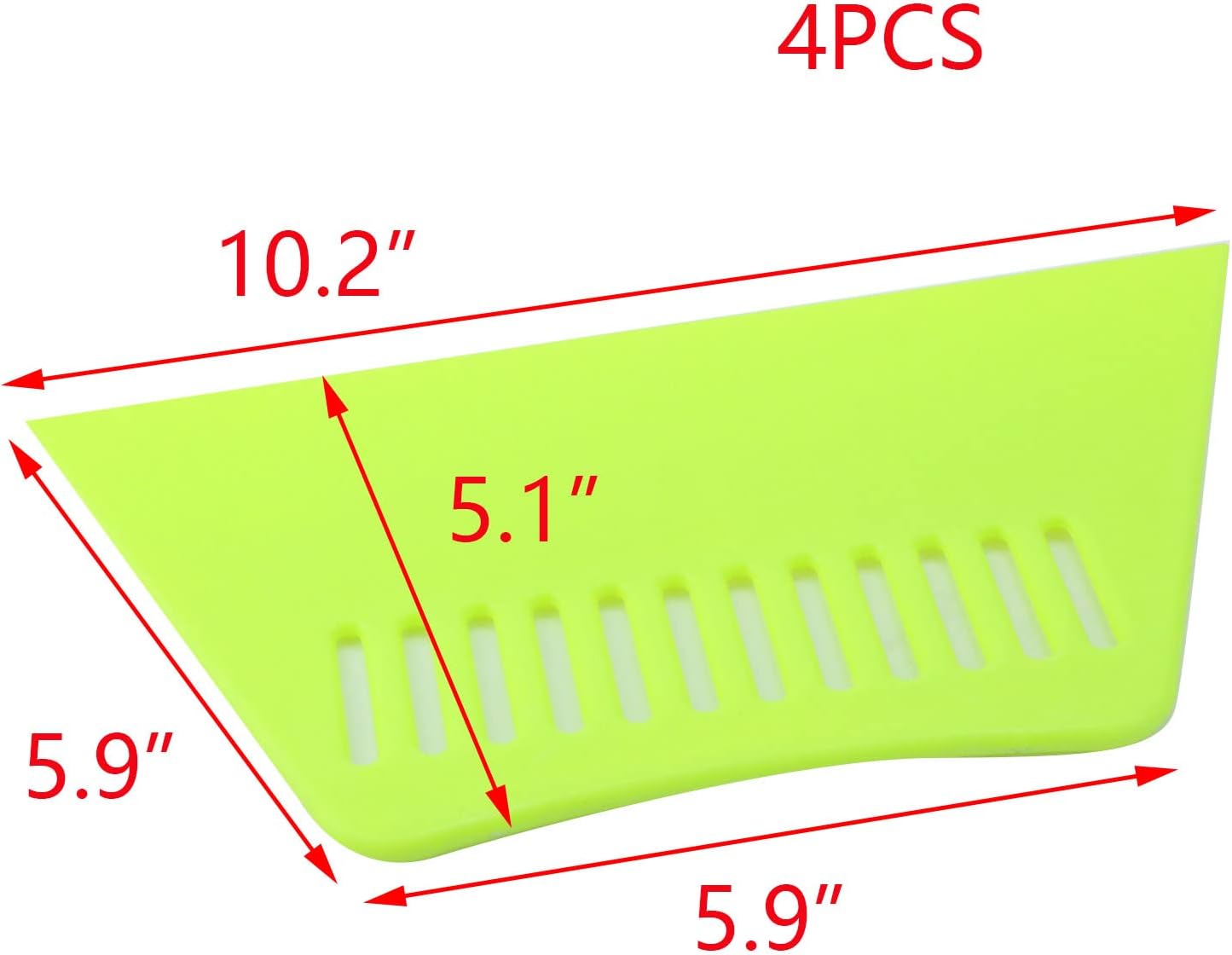 T Tulead 4PCS Wallpaper Smoother Tool Plastic Wallpaper Scraper Wallpaper Flexible Smoothing Tool Green
