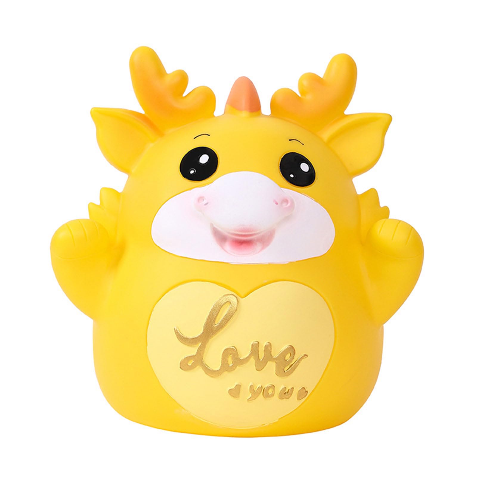 Kalttoy Yellow Stylish Dragon Inspired Money Jar Piggy Banks And Stylish Storage Solution Showcasing Chinese Cultural Symbol Birthday Or Festival Present