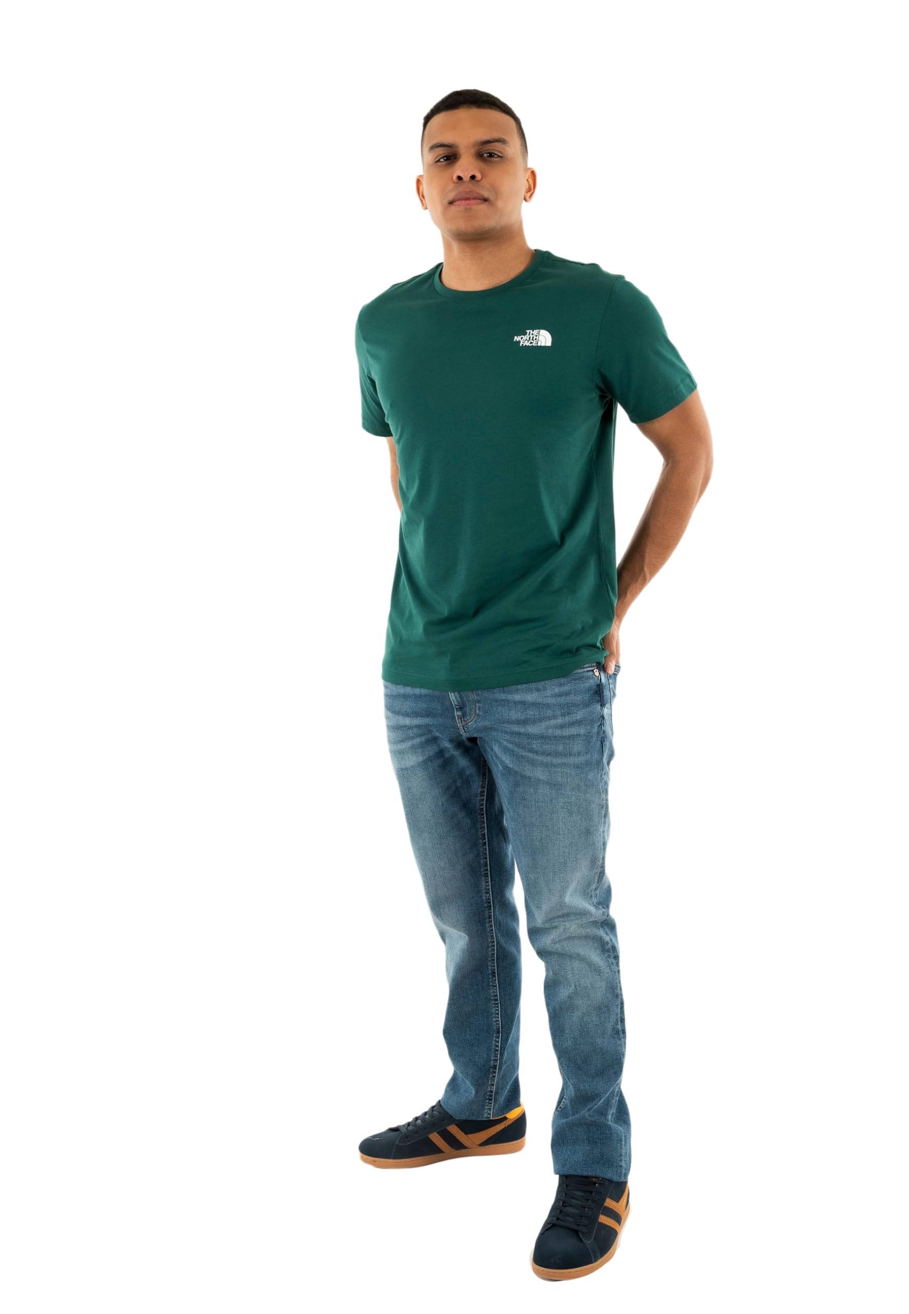 The North Face Men's S/S Box NSE T-Shirt, Deep Nori/Estate Blue, XS