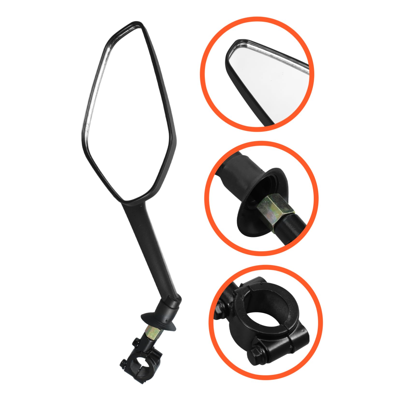 POPETPOP 3 Ensembles Vélo Miroir Vélo Électrique Modifié Miroir Cycle Visualisation Fournir Vue Arrière Pour Rétroviseur Remplacer s Guidon Rétroviseur