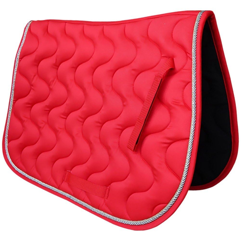 Tapis de selle matelassé d'équitation polyvalent avec cordelette rembourrée