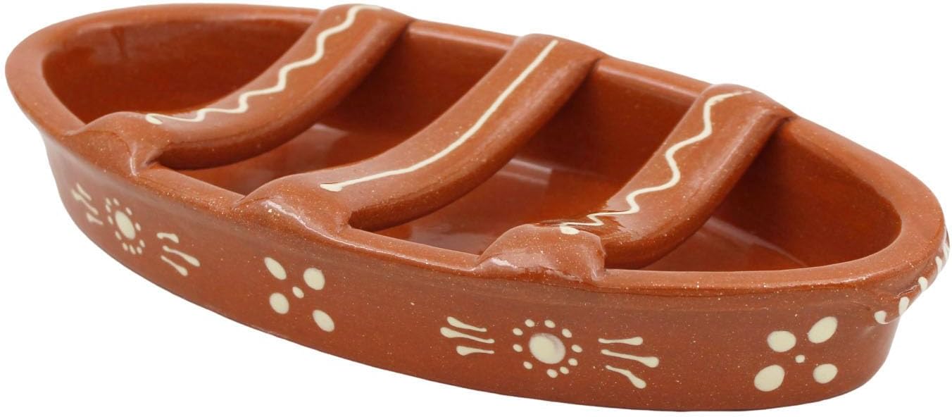 Traditional Portuguese Clay Terracotta Sausage Roaster (N. 1 Small)