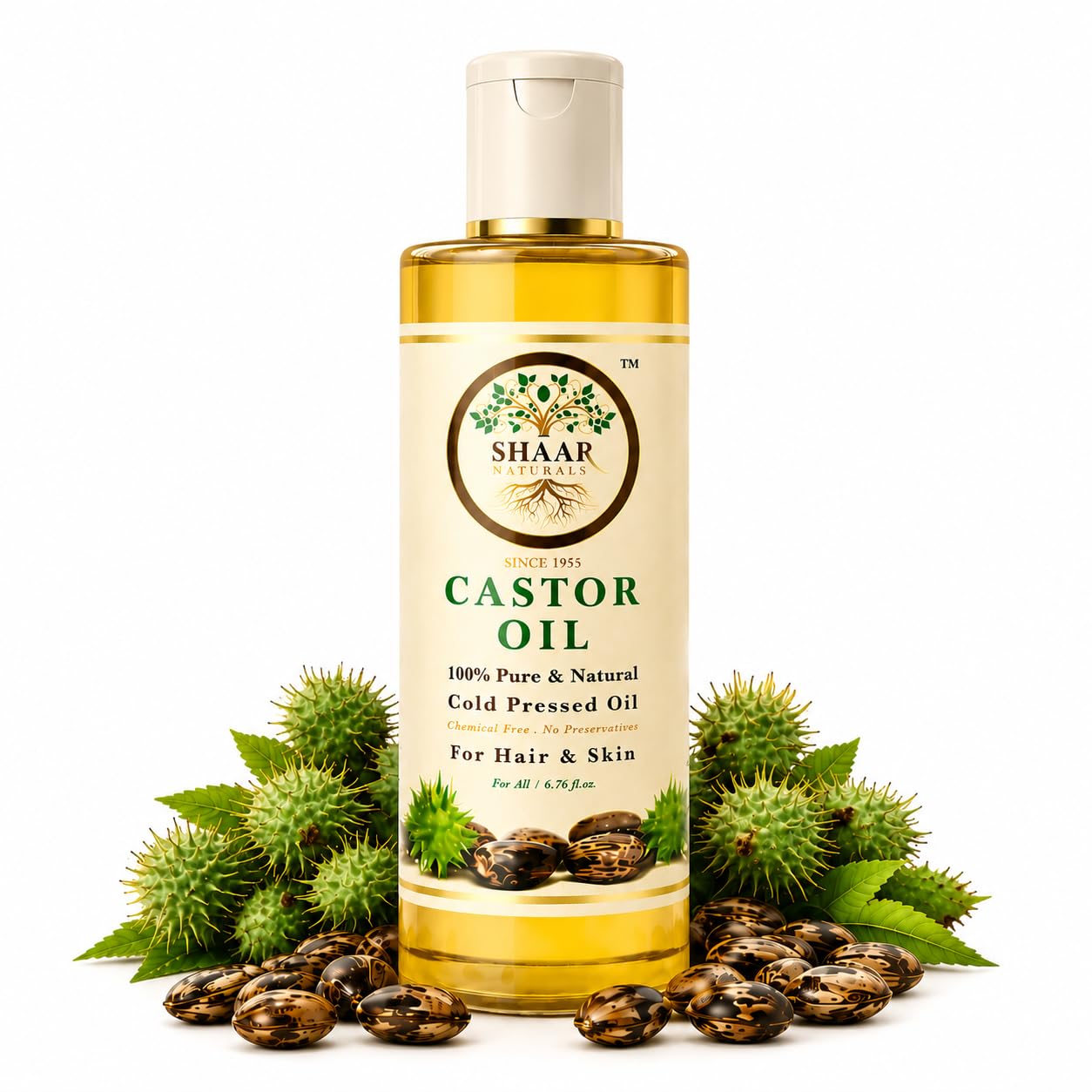 SHAAR Naturals Cold Pressed Castor Oil for Hair & Skin | 100% Pure & Natural | Chemical Free | Promotes Hair Growth & Nourishes Skin | 200 ml-image-37