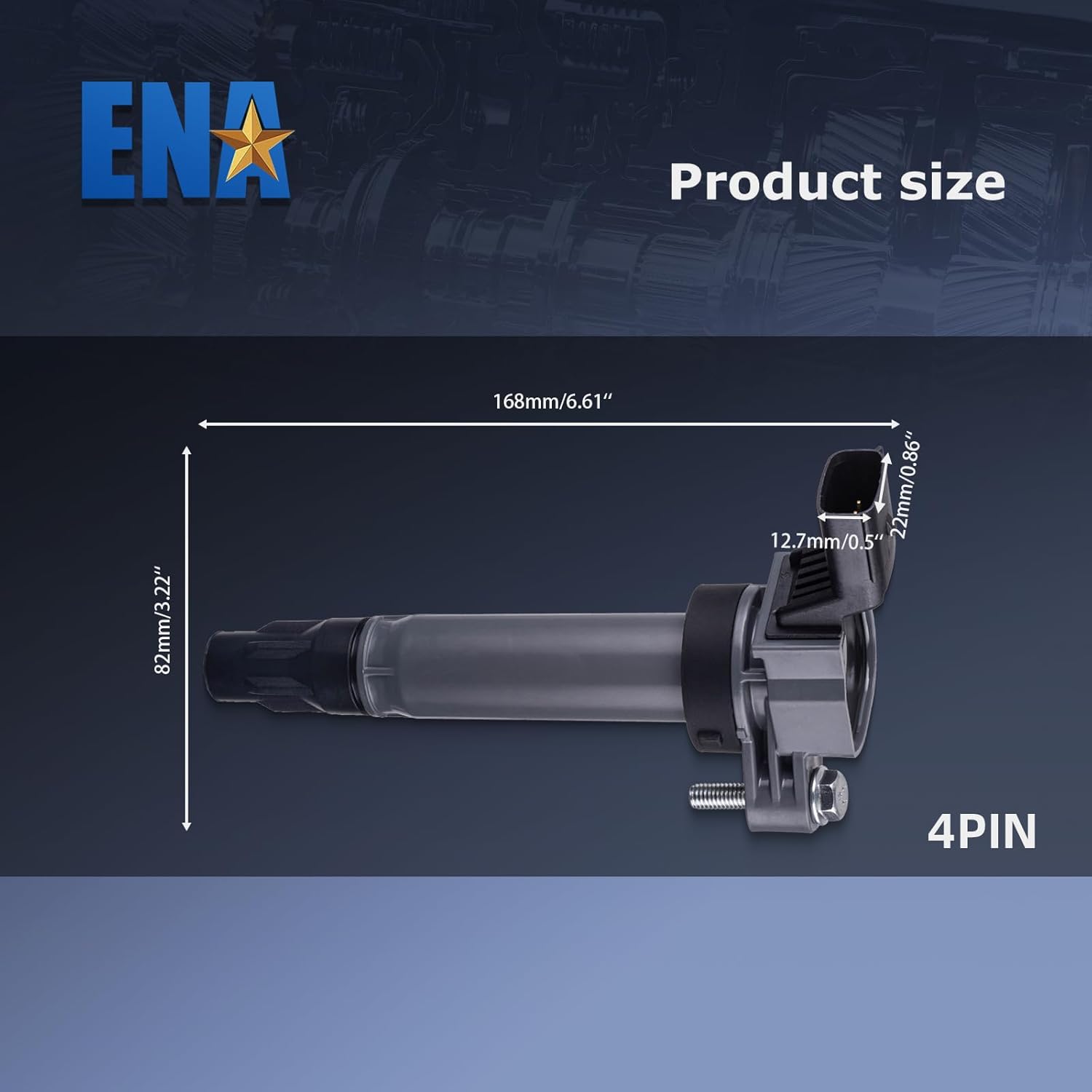 ENA Set of 4 Ignition Coil Pack 1.2 Compatible with Chevrolet Chevy 2013 2014 2015 Spark 1.2L L4 Coils Replacement for C1846 UF725 5C1903 25190788 96983945
