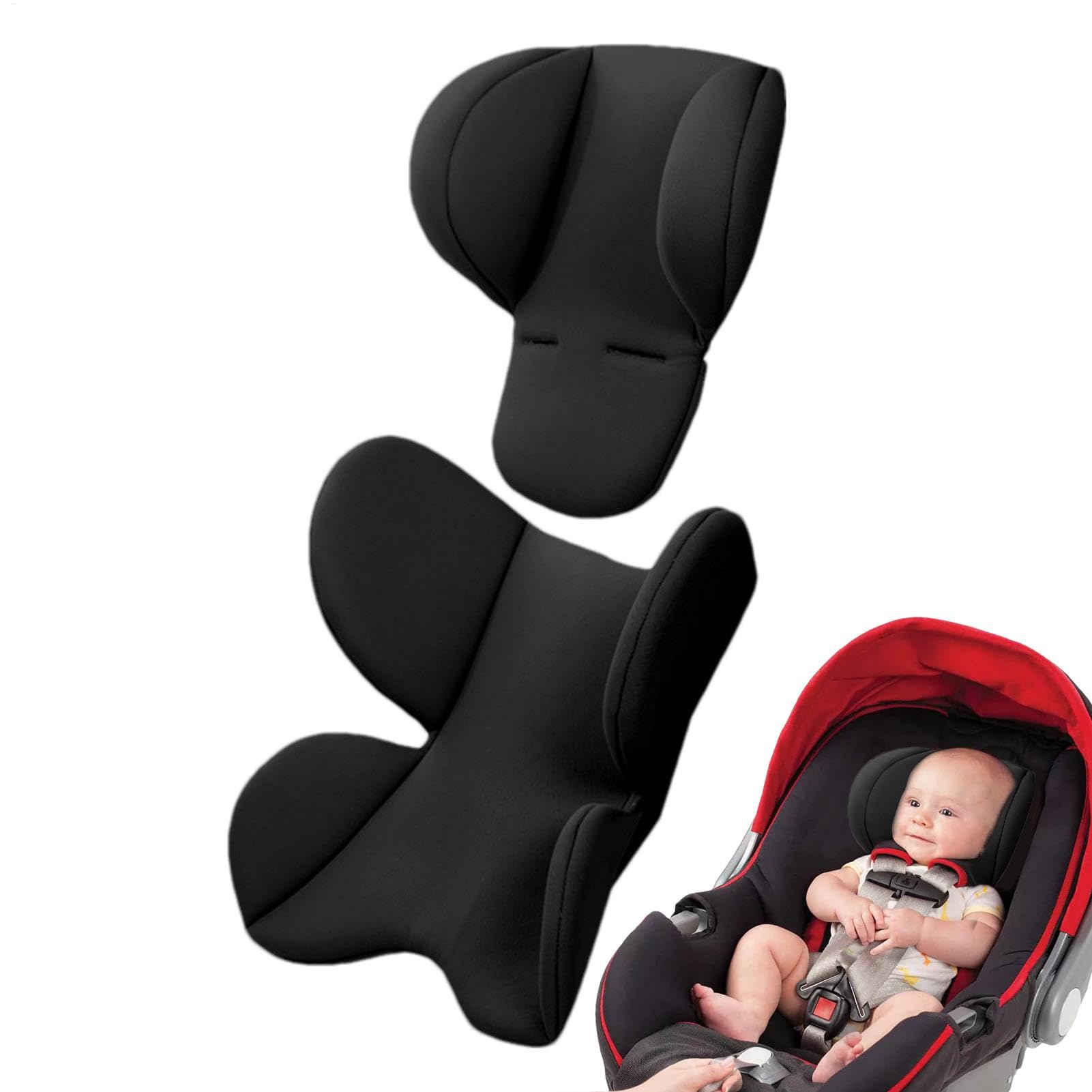 Yonuaret Newborns Car Seat Head Support Baby Support Cushion Pillow Soft Stroller Cushion Pads Head Neck Seat Insert Pad,baby Seat Pad Cushion Baby Car Seat Cushion For Stroller Car Seat