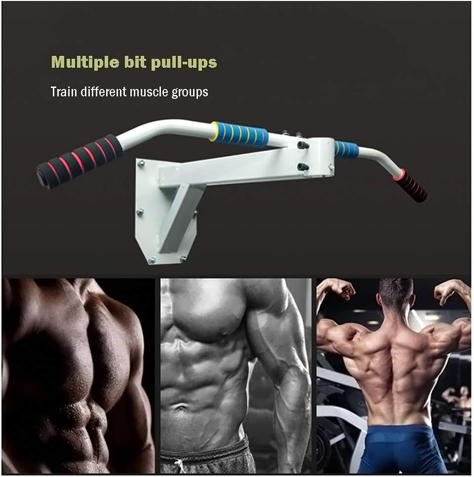 AGYH Wall-Mounted Horizontal Bar and Speed Ball Combination, Suitable for Home Gym Strength Training Equipment, Load 300KG