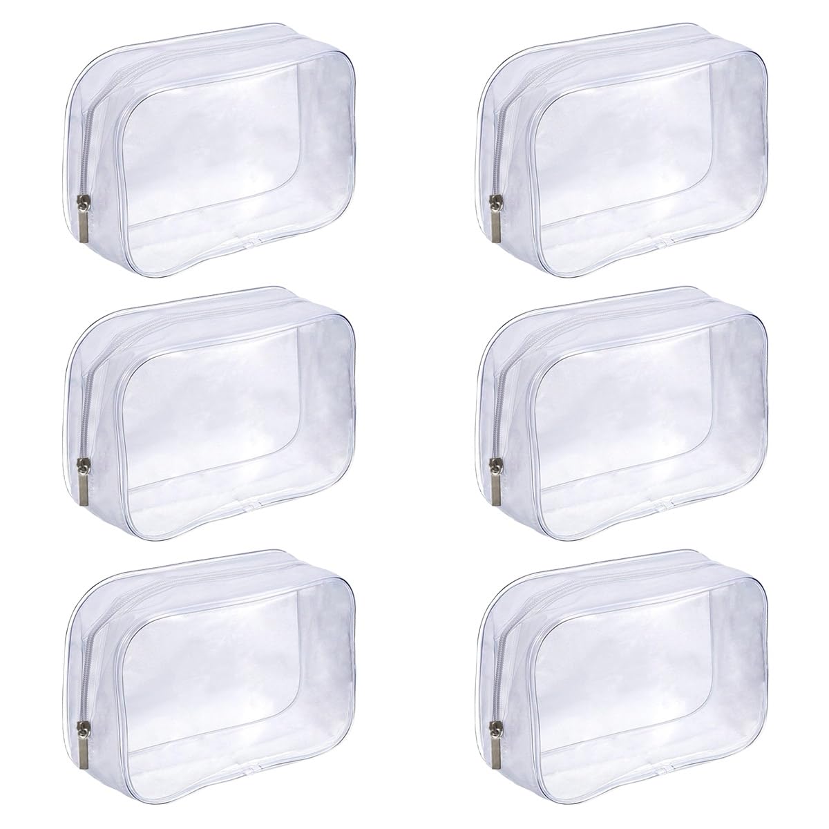 DIVINA VITAE Mini Bolsa De Maquillaje Transparente Con Cremallera, Bolsa De Maquillaje Impermeable, Bolsillo Para Llaves, Bolsa Para Lápiz Labial, Tarjetero, Organizador De Cables De Datos, Bolsa Con