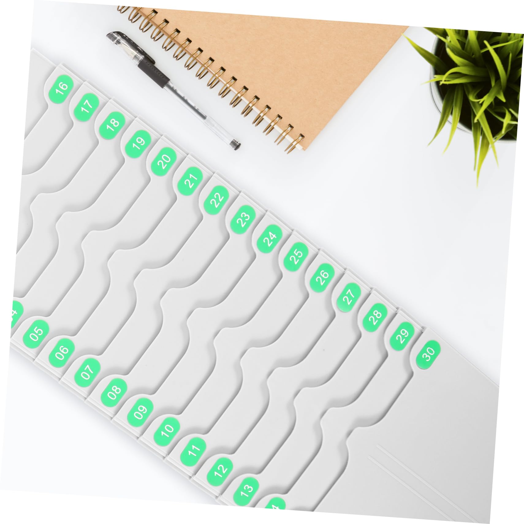 Wall Mounted Attendance Card Holder Rack Retractable Organizer