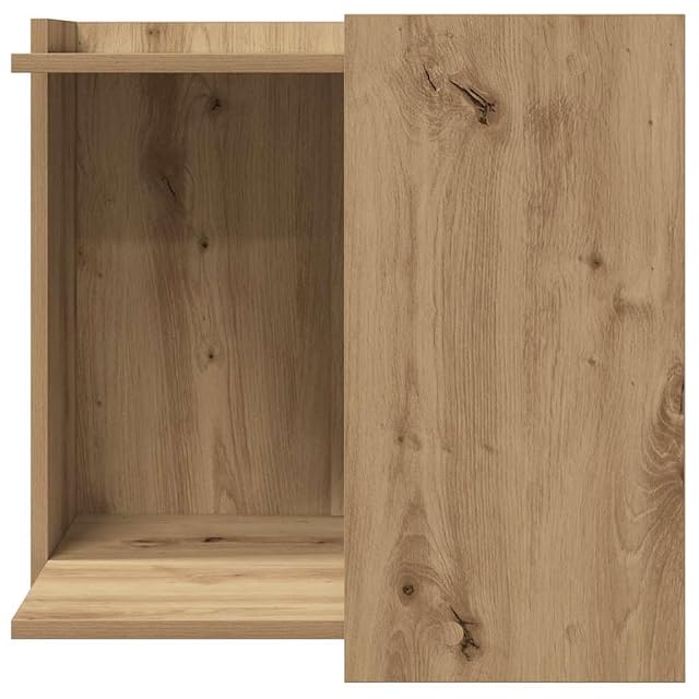 Foto 5 de 8 de vidaXL Mueble arenero para Gatos Madera Roble artisian 53x53x51 cm