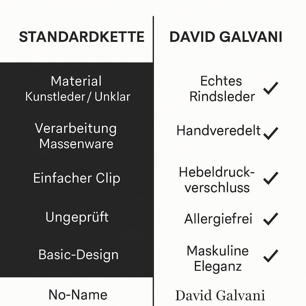 Herren-Kette aus Edelstahl mit Bead-Anhänger, geflochtene Lederkette