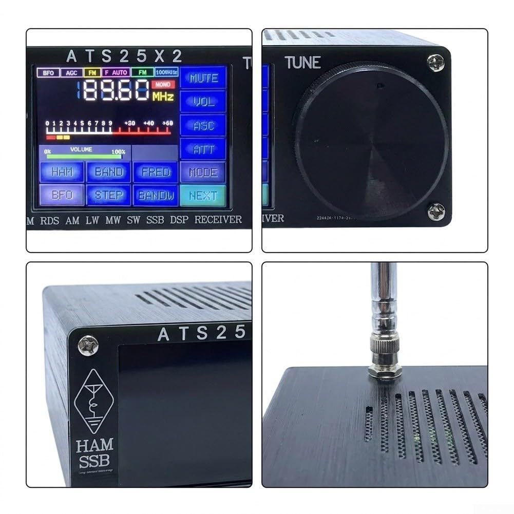 ReachMall Aluminium Kurzwellenradio ATS25X2 mit WLAN Empfang