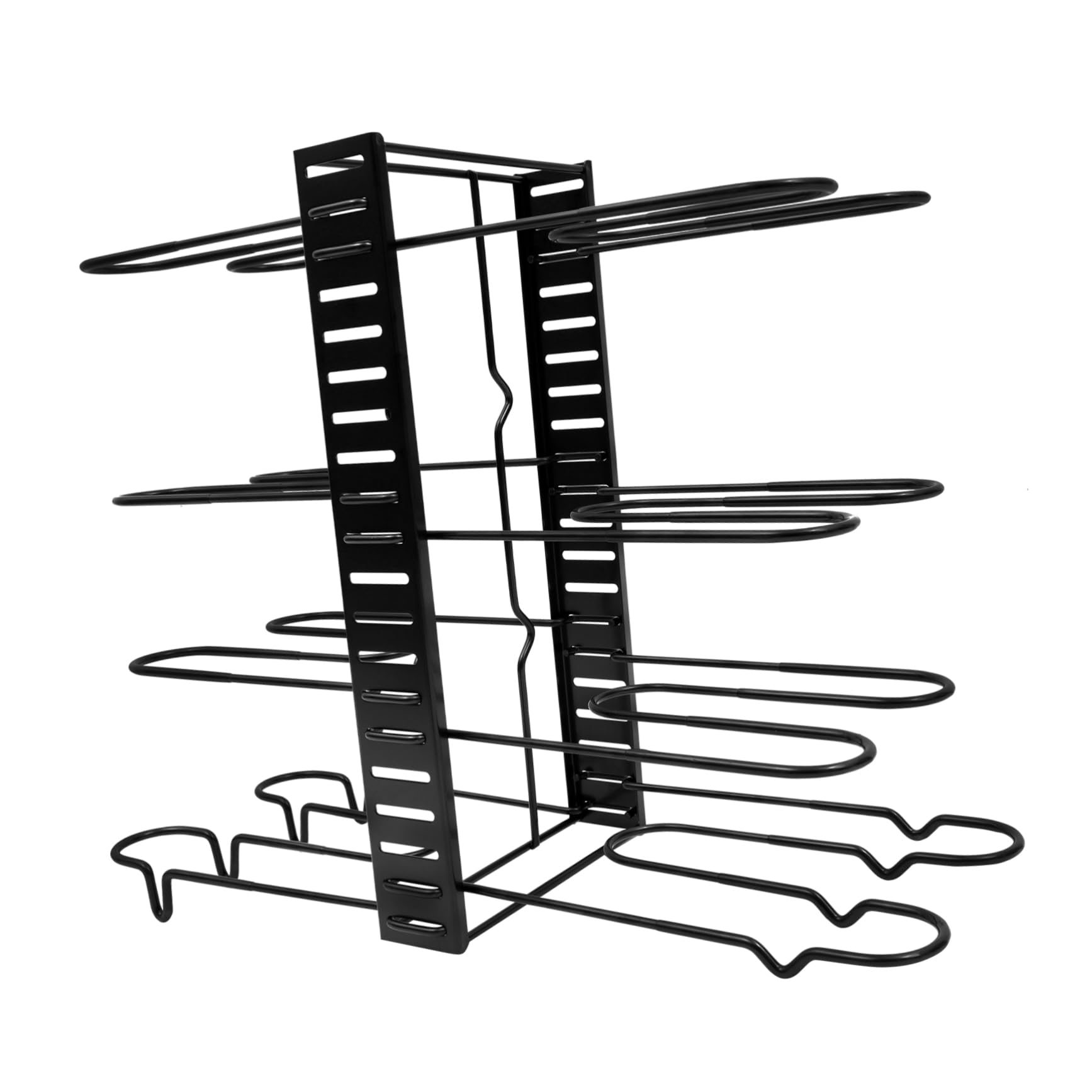 LABRIMP Soporte para Tapas de Olla Negro de Hierro, Organizador