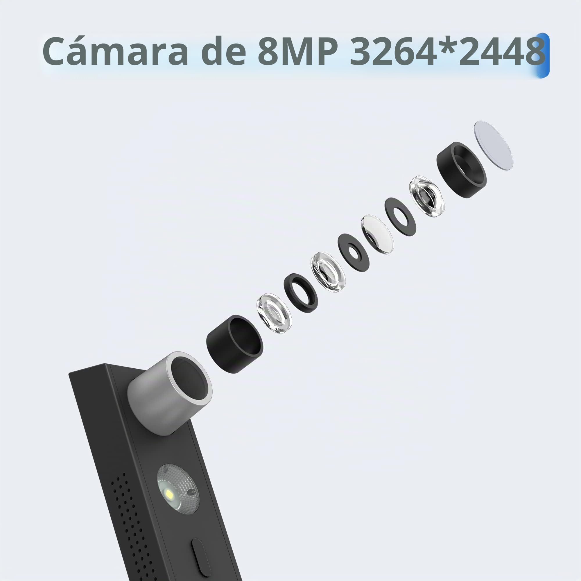 CZUR 8MP USB Cámara de Documentos y Visualizador, A4 Escáner Portátil de Documentos, para la Enseñanza y el Aula, Oficina en Casa, Compatible con Windows, macOS (Lens 800)