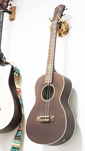 Miniatura 6 de Hidear Soporte de gancho para guitarra y ukelele Bull Art para bajo, guitarra eléctrica y acústica y ukelele