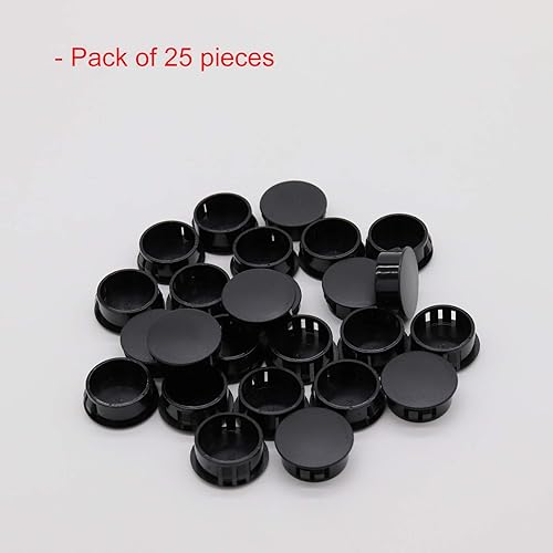 Miniatura 9 de Tapones de plástico de 0.984 in (1 pulgada) para orificios de 24,5 a 0.984 in de diámetro, tubo de bloqueo tipo empotrado, tapa de cierre para