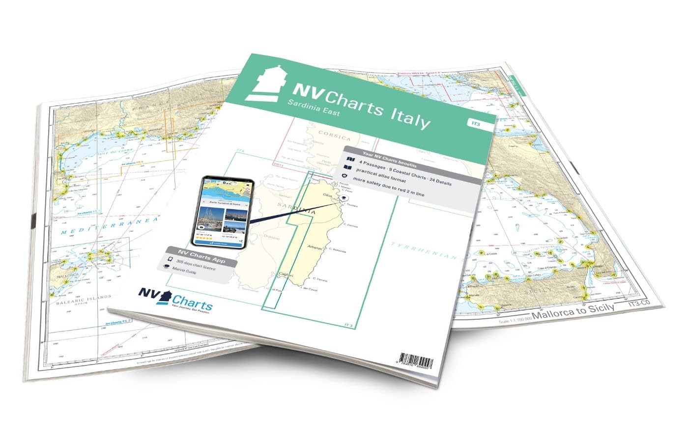 NV Charts Atlas Italie Est de la Sardaigne IT 3