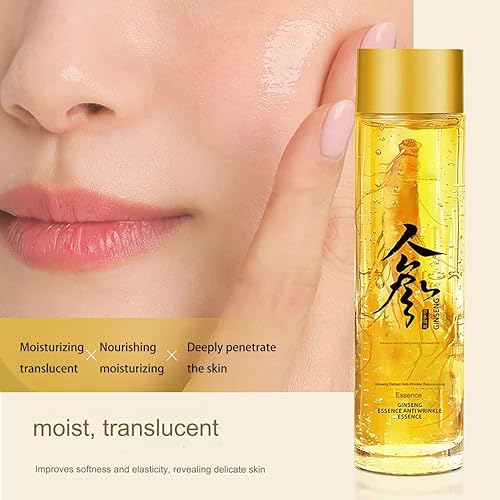Miniatura 6 de Ginseng Essence - Suero antiarrugas, aceite facial hidratante y reafirmante con extracto de raíz de ginseng, suero antienvejecimiento de ginseng