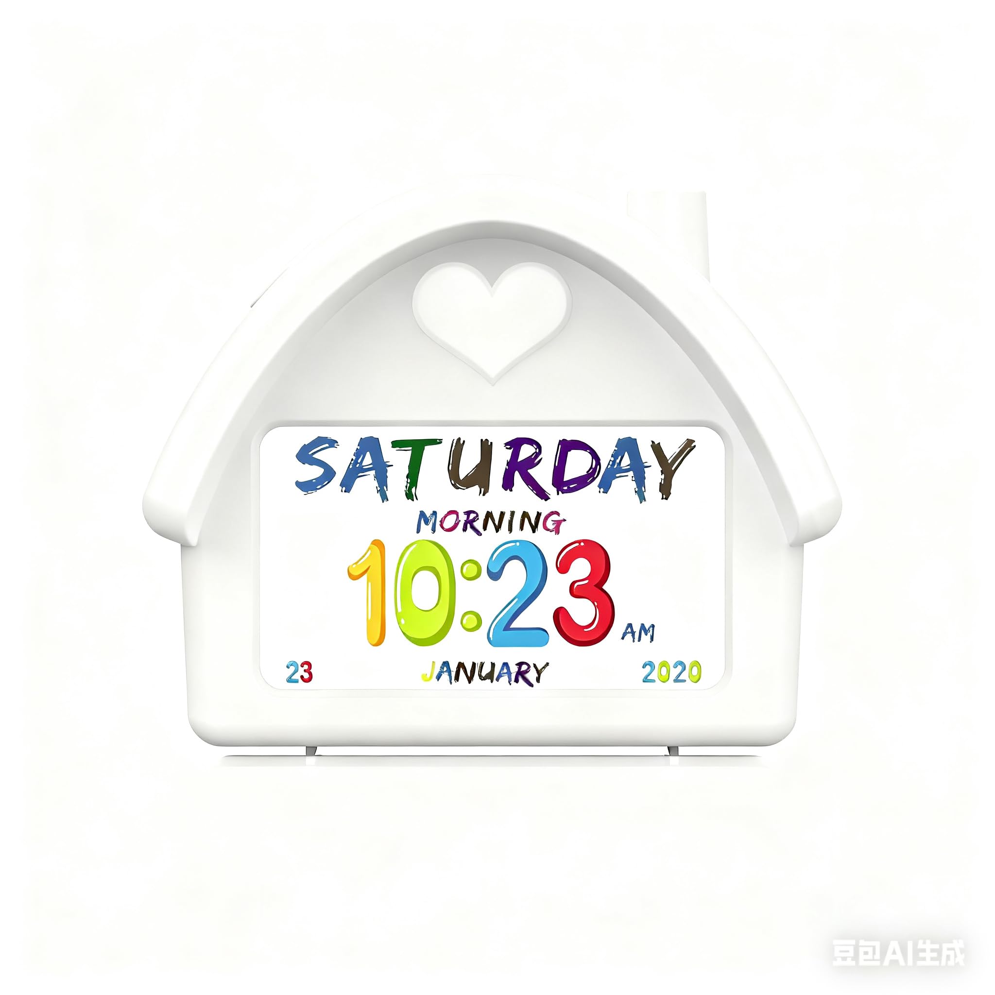 Reloj despertador digital con pantalla HD de 4.3 pulgadas, calendario, cuenta regresiva, iluminación ambiental, función de ruido blanco, perfecto para niños con control remoto y función de