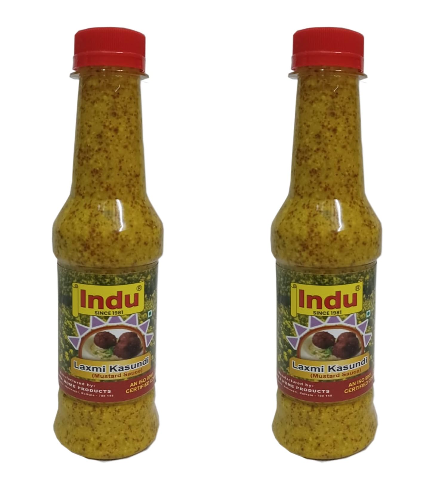 Indu Laxmi Kasundi (Mustard Sauce) | Laxmi Kasundi Mustard Sauce | Mustard Kasundi Sauce (200 gm) Pack of 2 X 200gm (400gm)