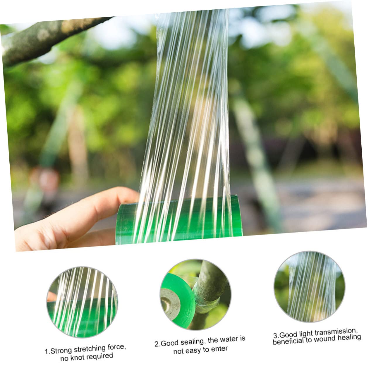 STOBOK PVC Selbstklebend Veredelungsband Grün für 3cm 4 Rollen Pflanzen