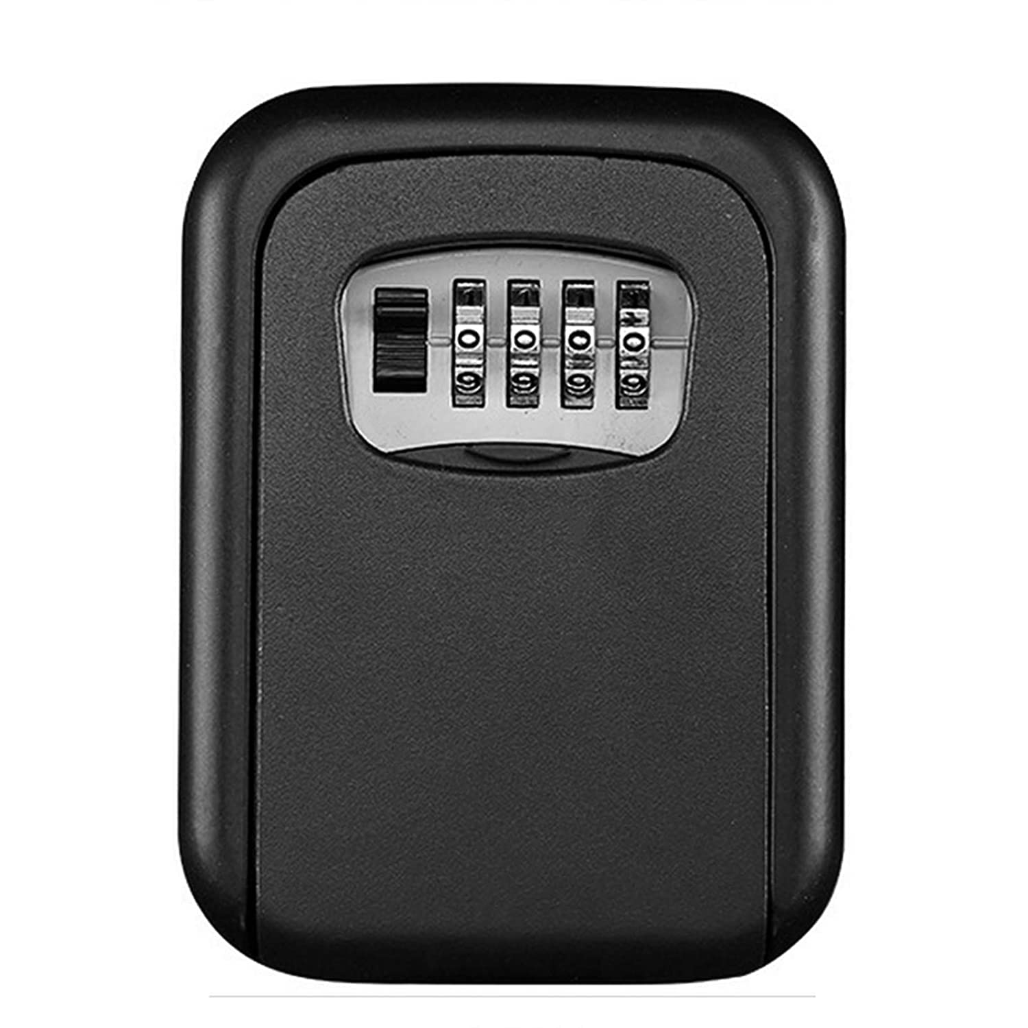 ARURA (LABEL) Wall Mounted Combination Key Safe Box/Key Safe Lock Box Outdoor Storage Box with Resettable Code Combination Password Security Lock for Outside Home Office and Garage (Black)-image-47