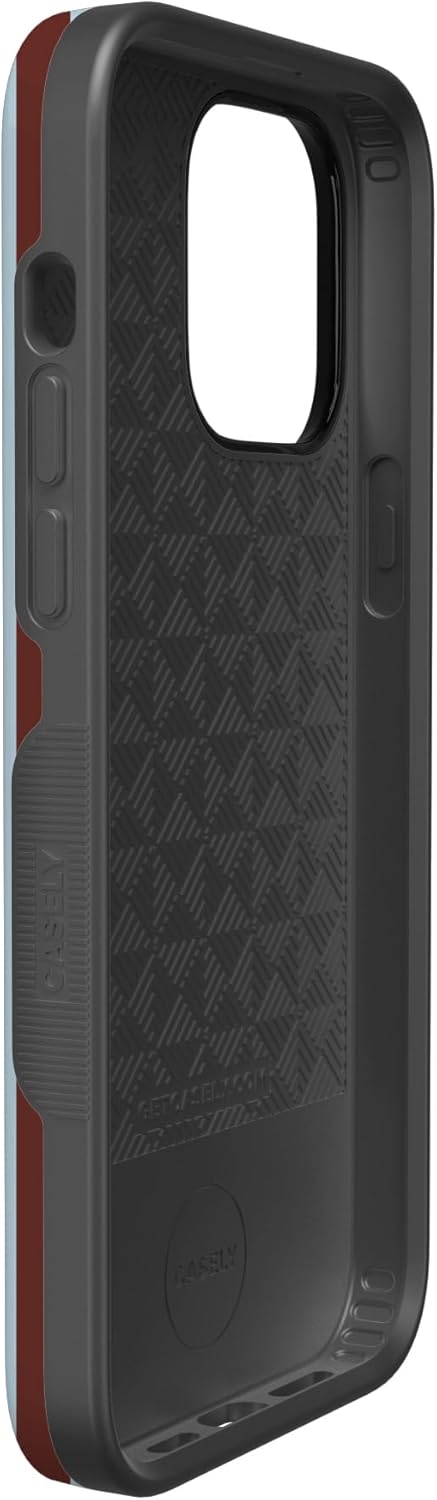 Casely iPhone 14 Pro Max Case | Sunday in Brooklyn | Blue Stripes | Bold Protective Design | Compatible with MagSafe