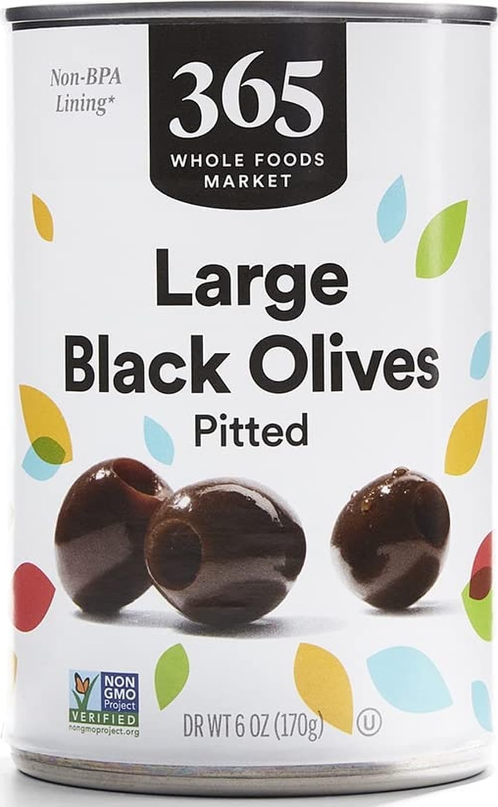 365 by Whole Foods Market, Ripe Large Pitted Olives, 6 Ounce