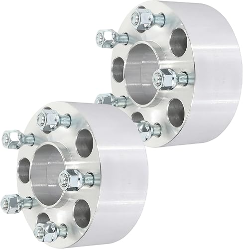 SCITOO 2 espaciadores de rueda de 5 agarraderas de 5 x 4.75 pulgadas, rosca de 0.472 in x 1.5 de grosor, diámetro de 2.5 pulgadas, tamaño de