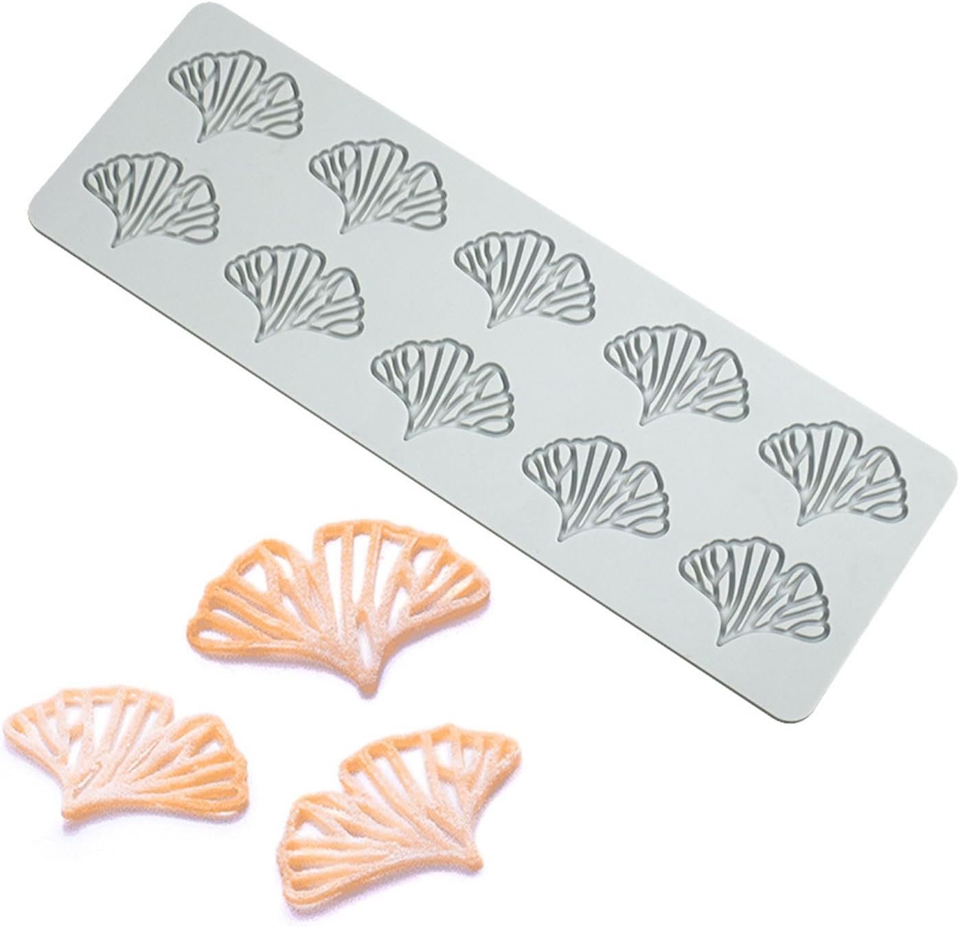 10 Cavity Hollow Lace Mat Fondant Embosser