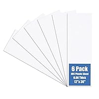 Vista 8 de Kinlink - Lámina de plástico ABS negra de 12" x 16" x 0.06" flexible moldable con alta resistencia al impacto y alta resistencia a la tracción