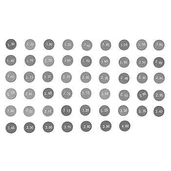 オージースミース Road Passion 9.48mm Valve Shims Kit 52 Pieces 1.2mm-4mm for