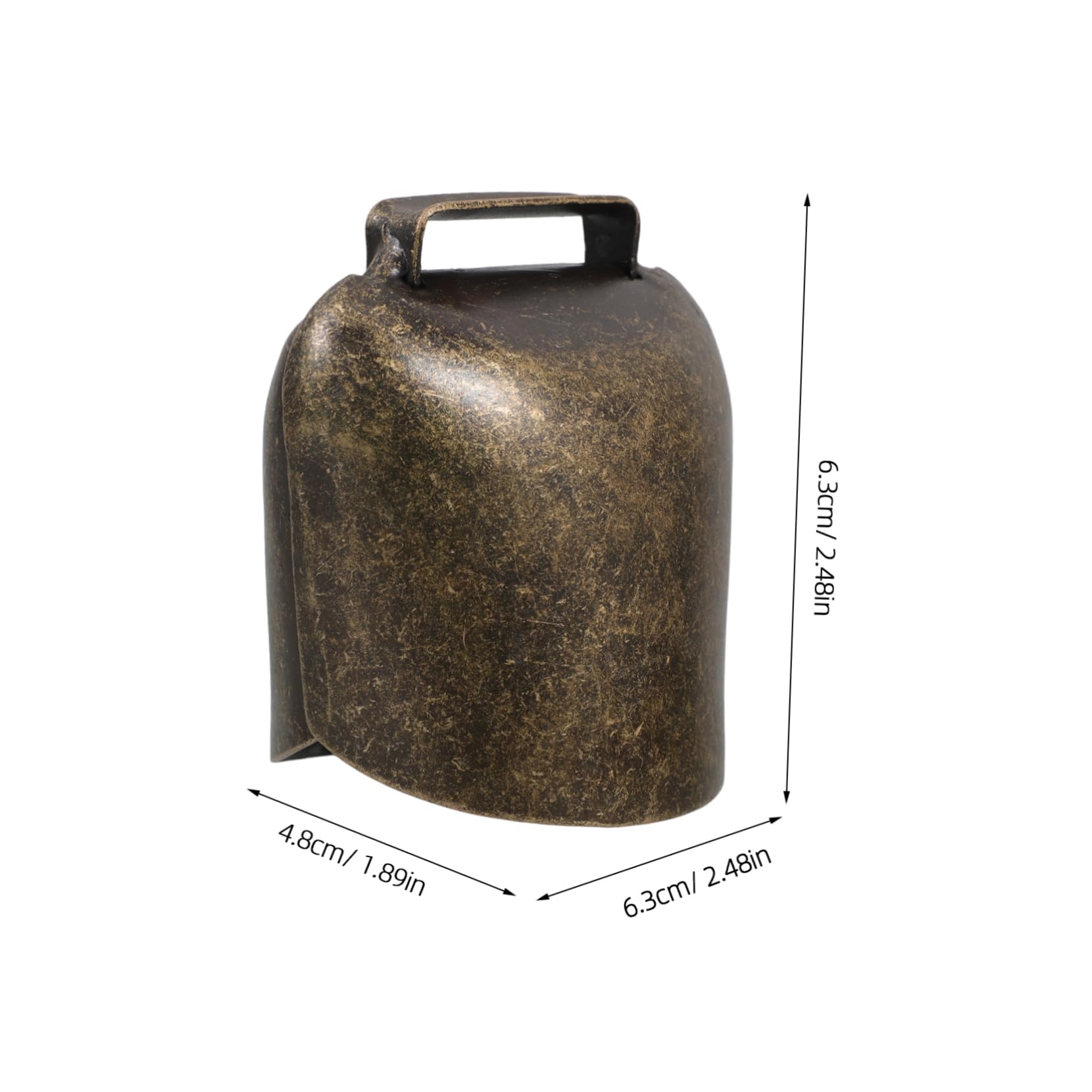 BCOATH 2 Pcs Animal Hanging Bell Craft Bells Noisemaker Call Bells Mini Cowbell Feng Shui Wind Chime Cow Bells for Crafts Bronze Shepherd Bell Small Sheep Bell Bronze Jingle Bells