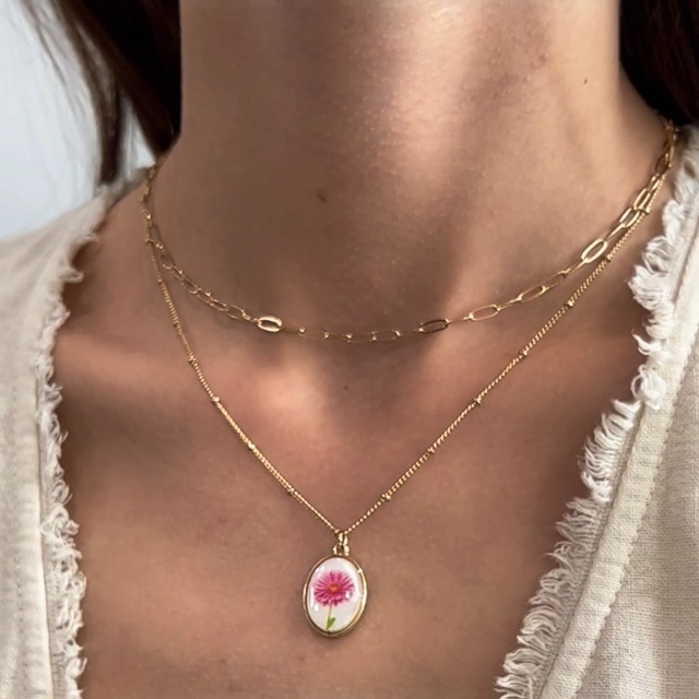 Birthday Gift Necklace Personalized Birth Flower Necklace - Custom Birth Month Bouquet Coin Necklace Name Necklace