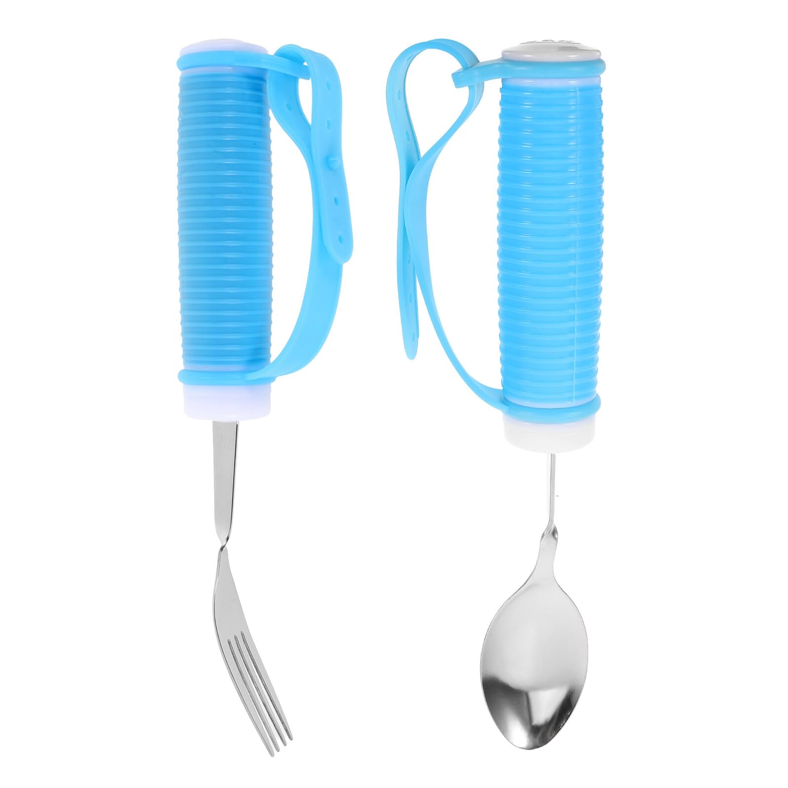 Beaupretty Cuchara de Alimentación de Rehabilitación Cubiertos Adaptables para Personas Mayores Ayuda para Comer Antivibraciones Mango Reforzado Uso Comidas Familiares