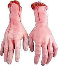 Mãos ensanguentadas de Halloween | Mãos desmembradas falsas ensanguentadas para o Halloween - Suprimentos para festas de terror para festas de Halloween, maquiagem de vampiro, festas a fantasia, Xinxi
