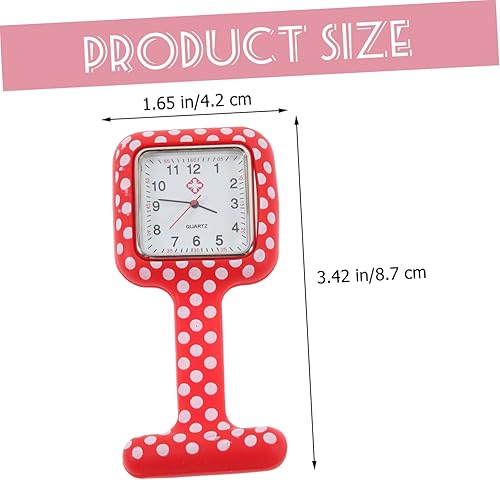 Miniatura 4 de IMIKEYA Relojes cuadrados con insignia de enfermera para mujer, collares de moda para mujer, reloj colgante para enfermera, reloj de enfermera,