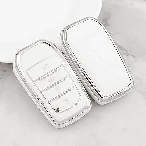 Miniatura 3 de Funda para llavero Toyota, llavero de cuero suave con protección de TPU para Venza 2019-2024, Grand Highlander, Land Cruiser, RAV4 Prime, Fortuner,