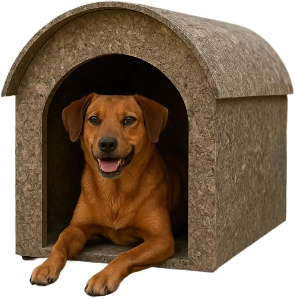Casinha de Madeira Ecológica Para Cachorro Porte Médio Cães