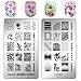 Ejiubas Gel Nail Polish Kit Nail Stamping Kit Flower for Nail Art Design EJB-01 X 02