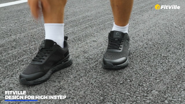 Chaussures FitVille Pour Homme Pieds Larges - Basket Confort Marche/Running - Semelle Absorbante - Sneakers Sport Wide Fit