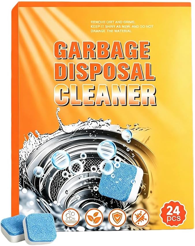 Garbage Disposal Tablets, Foaming Kitchen Cleaner for Fresh Care (24Pack)