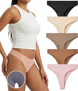 Seamless Thong for Women No Show Toe Thongs Invisible Panty Camel Proof Underwear Liners Comfortable Workout G String