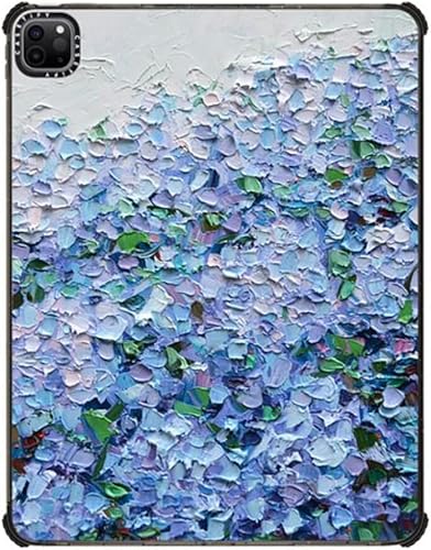 Miniatura 9 de CASETiFY Impact - Funda para iPad Pro de 12.9" (3456 generación), diseño de corazones transparentes con lunares, color negro transparente