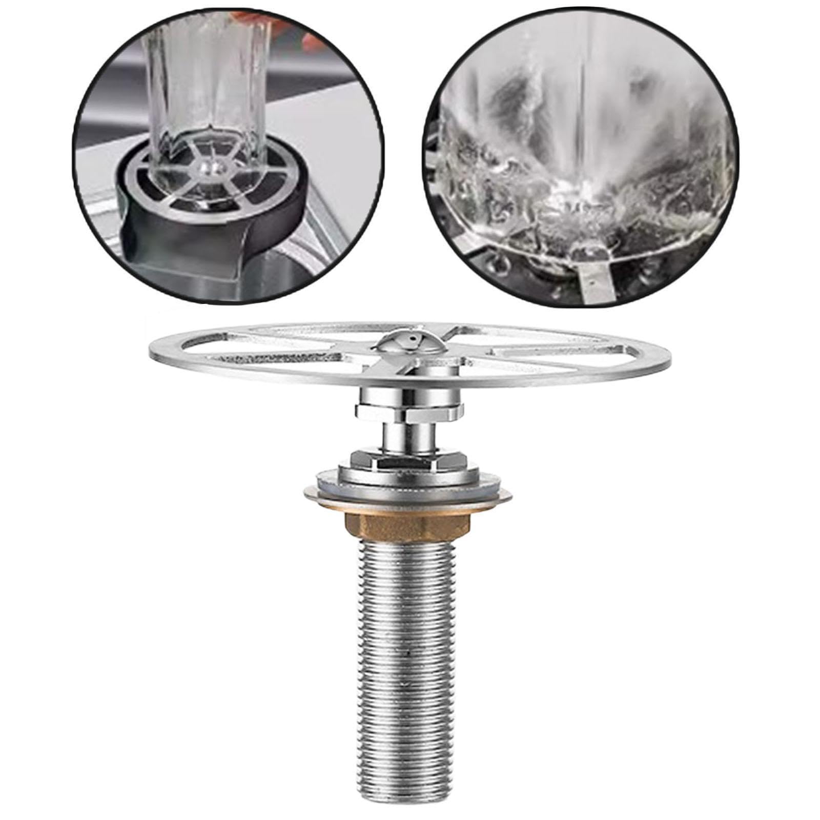 Lavavasos de Bar, Limpiador Automático de Botellas, Accesorio para Fregadero de Cocina, Limpiador de Vasos Y Botellas para Bar, Hogar Y Restaurante, Alargar