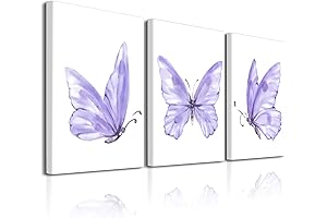 Purple Tranquility: Butterfly Canvas Wall Art for a Serene Haven